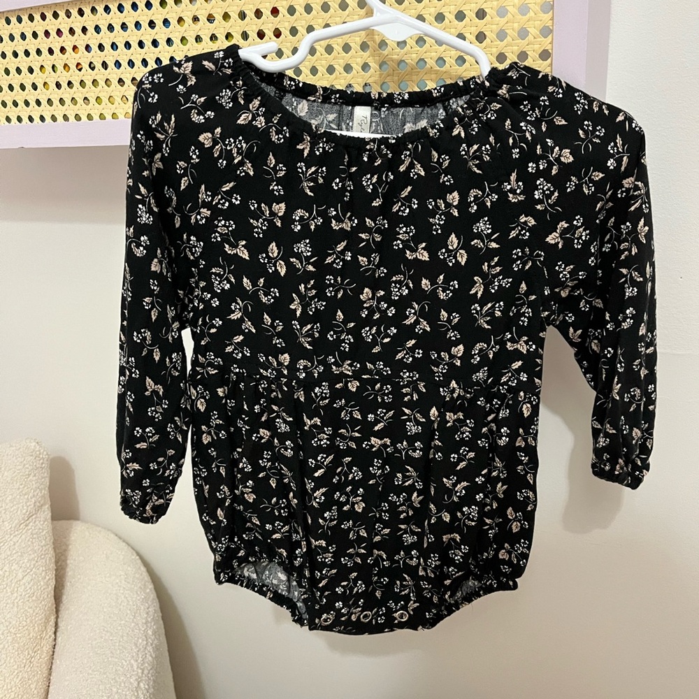 Rylee + Cru Baby Girls long sleeve bubble Romper NWOT